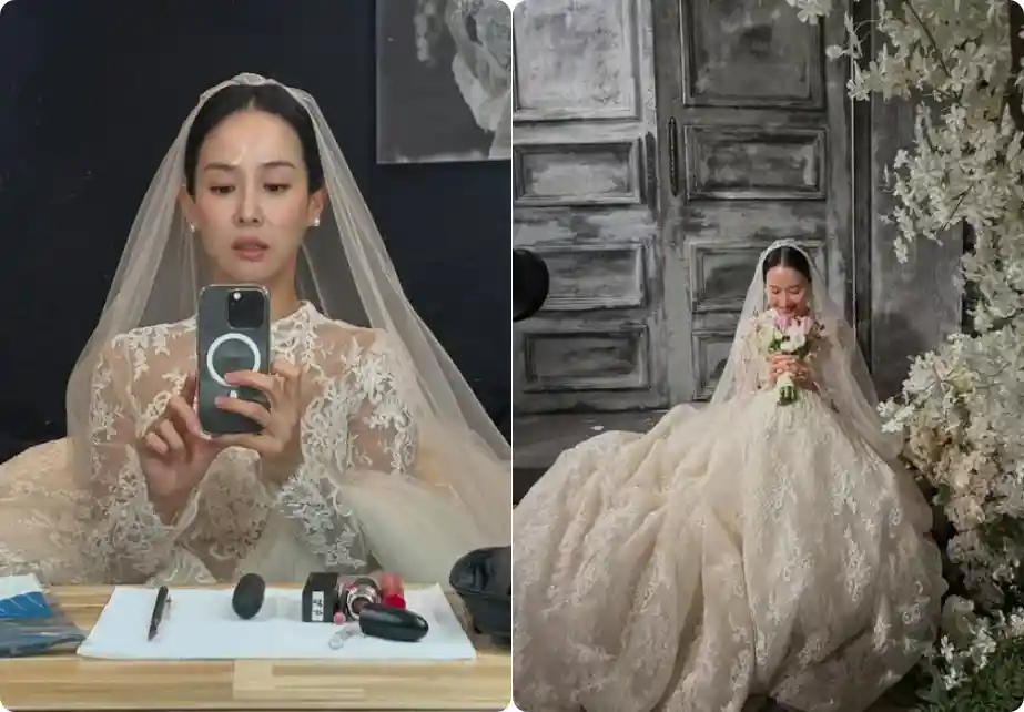 조여정 웨딩드레스 사진 드라마속 장면