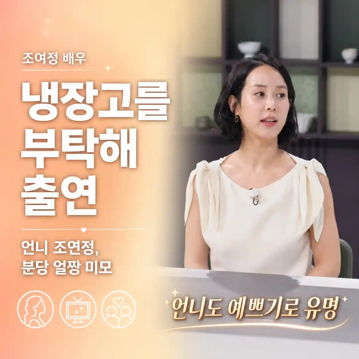 조여정 배우 냉장고를 부탁해, 친언니 조연정