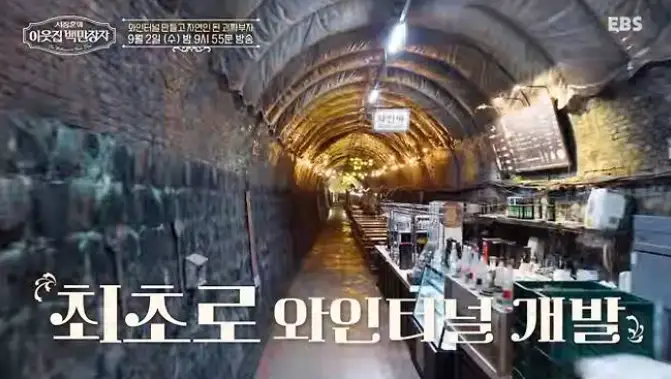 최초로 와인터널 개발 장면 